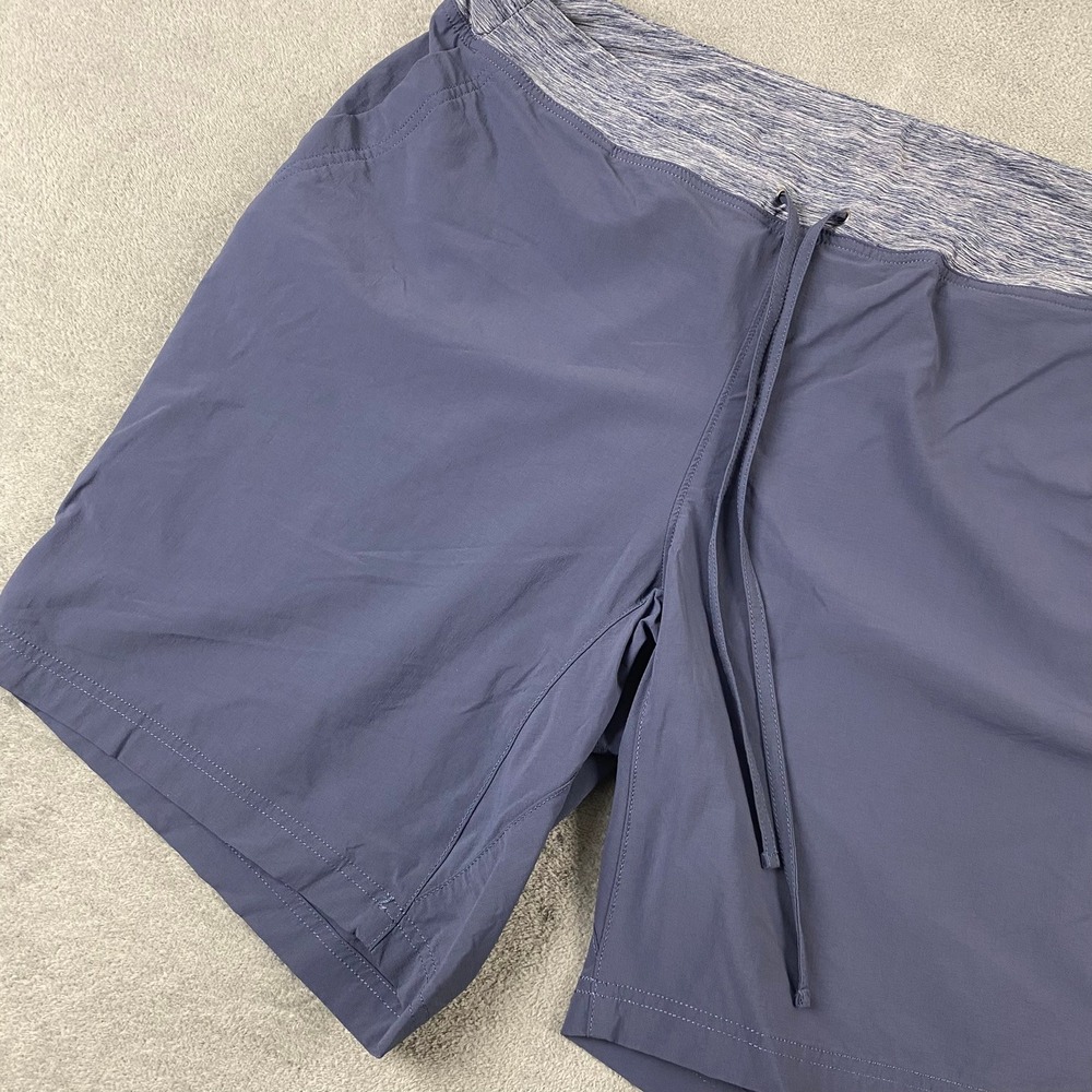 Duluth Women 20W Shorts Blue Performance Stretch Hiking Drawstring Active